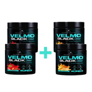 COMBO - 2 Velmo Black Morango + 2 Velmo Black Tangerina