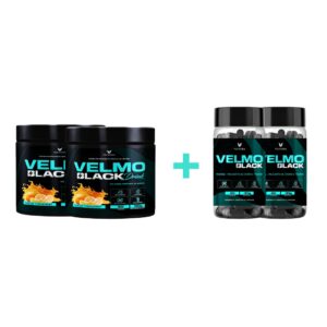 COMBO - ⁠2 Velmo Black Tangerina + 2 Velmo Black Caps