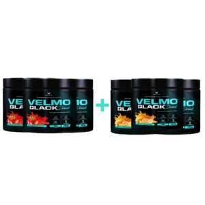 COMBO - ⁠3 Velmo Black Morango + 3 Velmo Black Tangerina